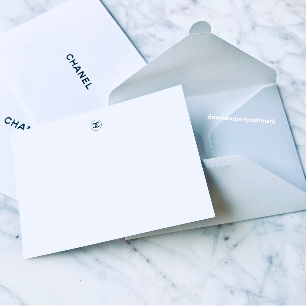 3 PC Chanel Blank Cards with envelopes - Picture 2 of 3